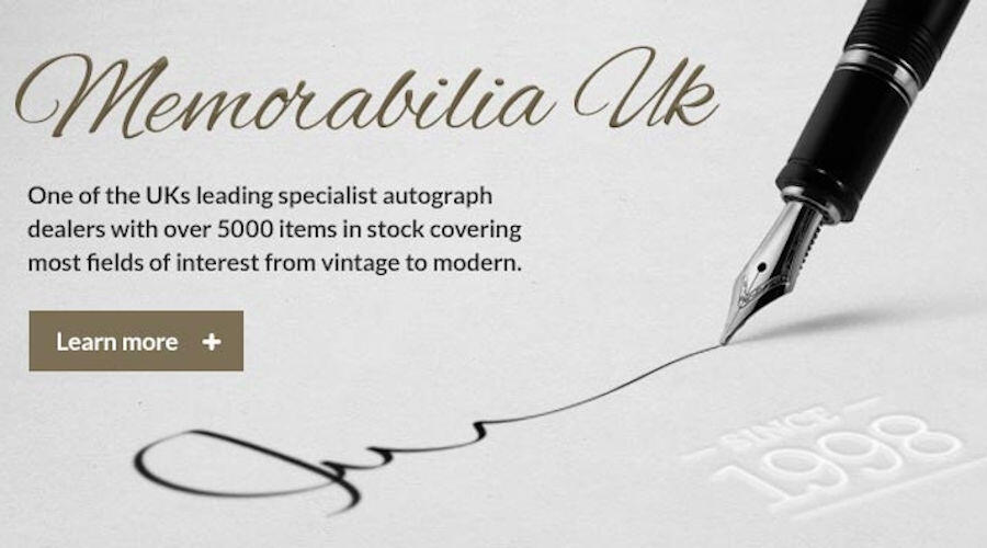 New website coming soon for Memorabilia UK