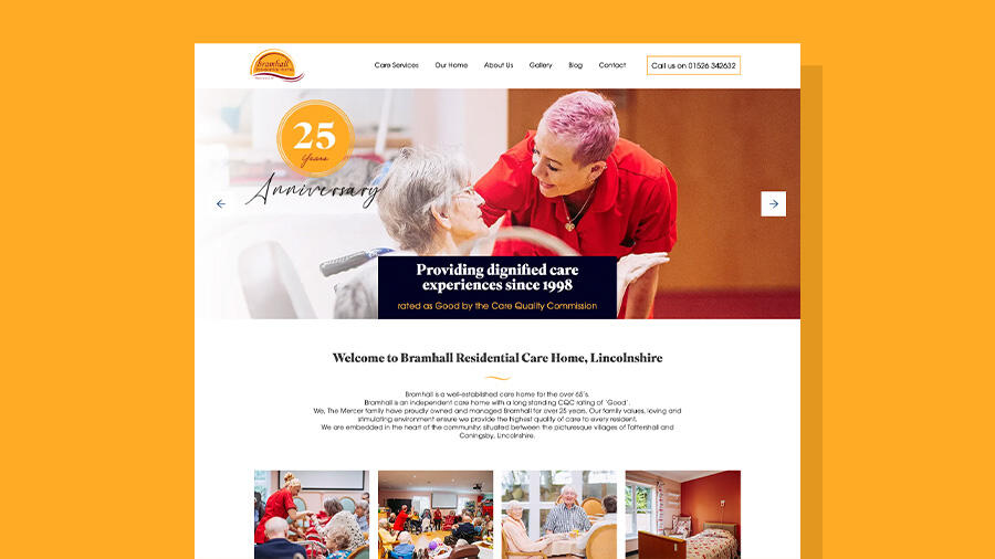 Website launch for Lincolnshire residential care home