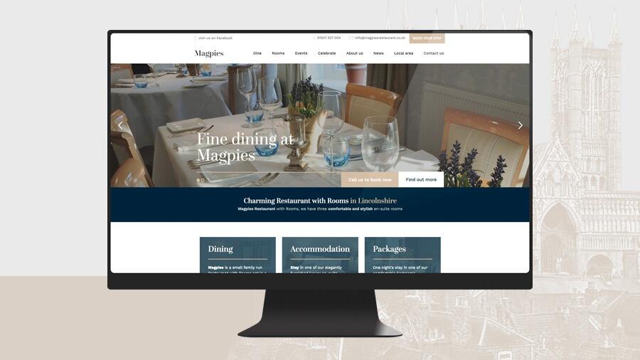 New website launch - Magpies Restaurant with Rooms