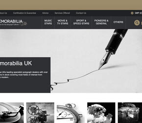 Website launch for UK’s leading specialist autograph dealer